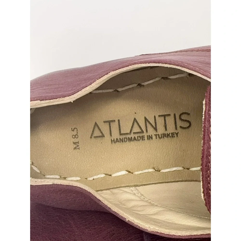 NEW Atlantis Handmade Turkish Shoes Oxford Barefoot Red Women's 8.5 Zero‎ Drop